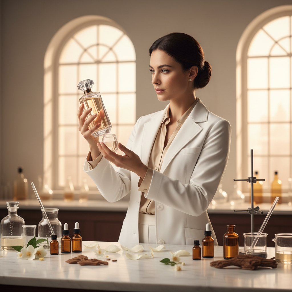 Master perfumer at work